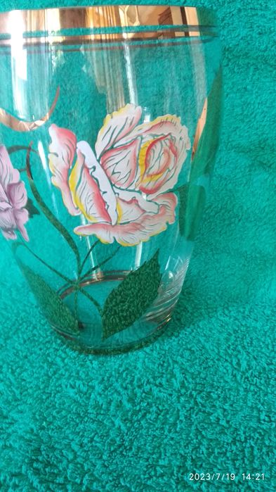 Ваза из чехского стекла