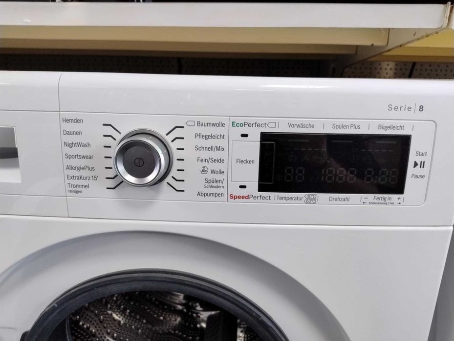 A+++ Пералня машина Bosch-Бош 9 кг 1400 об/мин Series 8 Speed Perfect™