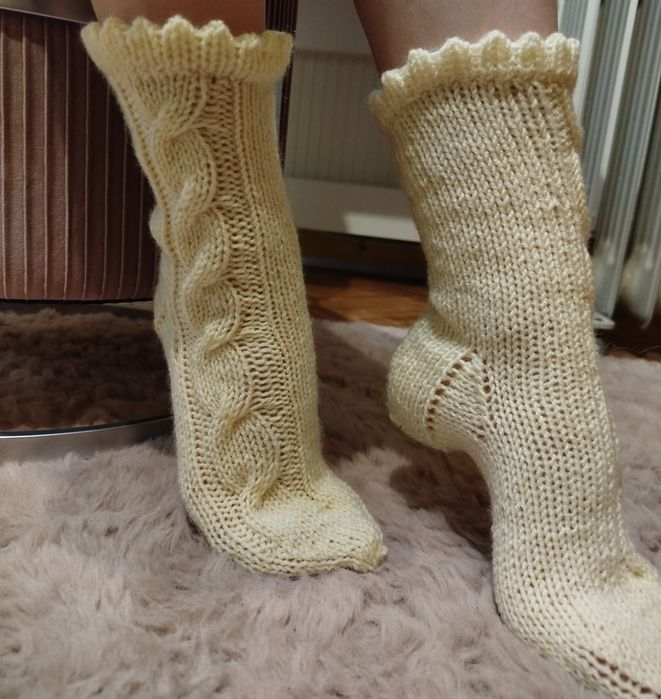 Красиви плетени чорапи