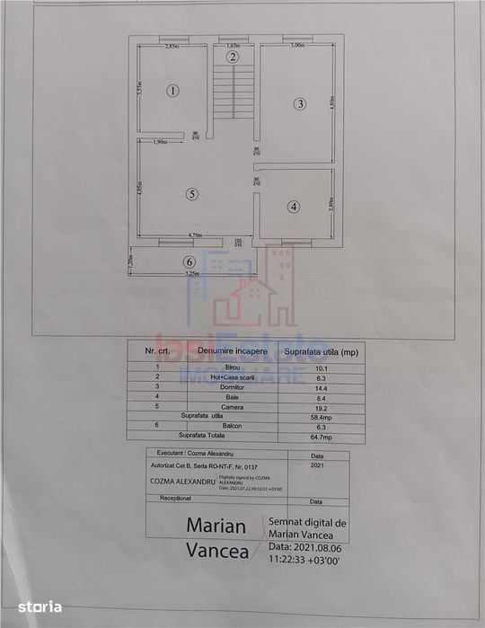 Dumbrava com. Ciurea Vila P+M Su=120mp Teren 300mp toate utilitatile
