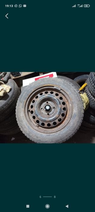 Cauciuc anvelopă iarnă 14 țoli și pentru roată rezervă...