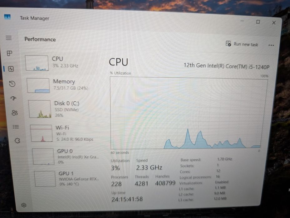Laptop Gaming Acer aspire A715 - 32 GB ram