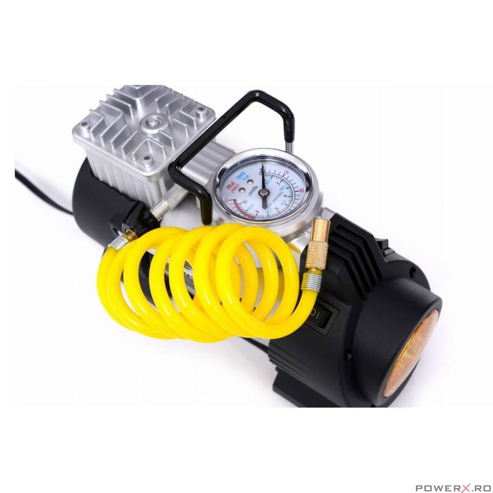 Compresor auto portabil, 12 V, 190 W, 15A, 150PSI, Kraft