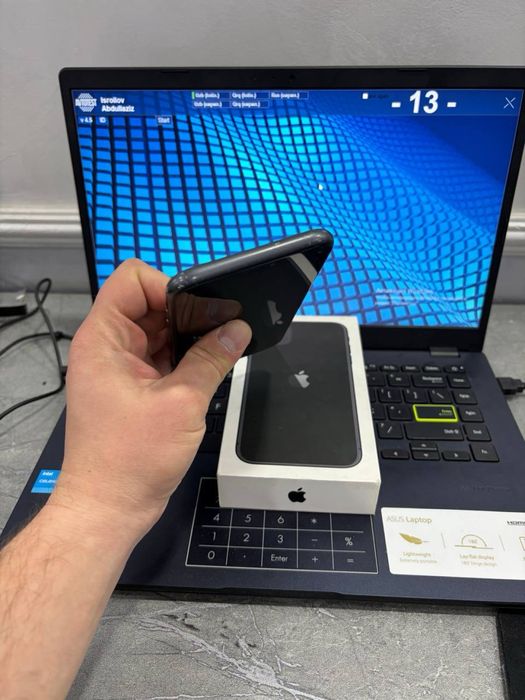 Iphone 11 64 gb 80% ideal karobka ochilmagan