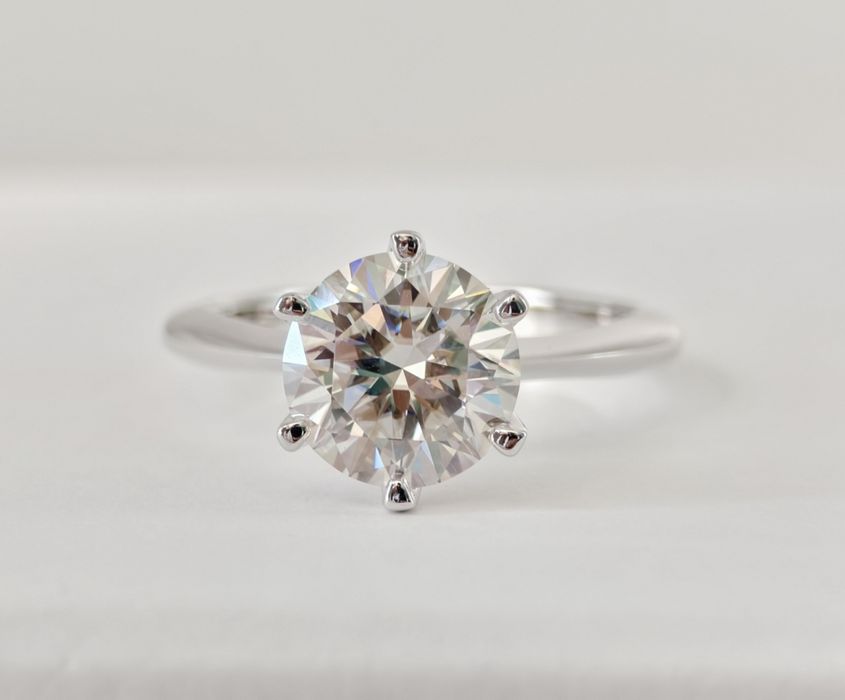 Сребърен 925 Пръстен с 3 Карата МОЙСАНИТ!!!