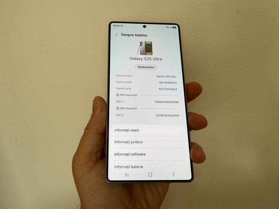 Samsung Galaxy S25 Ultra, 512 gb, 12 gb ram, 5g, Titanium Gray