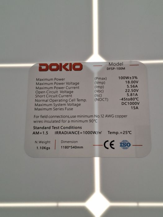 4 x Panou solar flexibil 100 wati