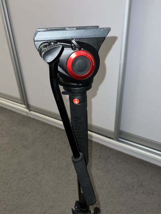 Monopied video fluid cu baza Fluidtech, Manfrotto MVMXPRO500