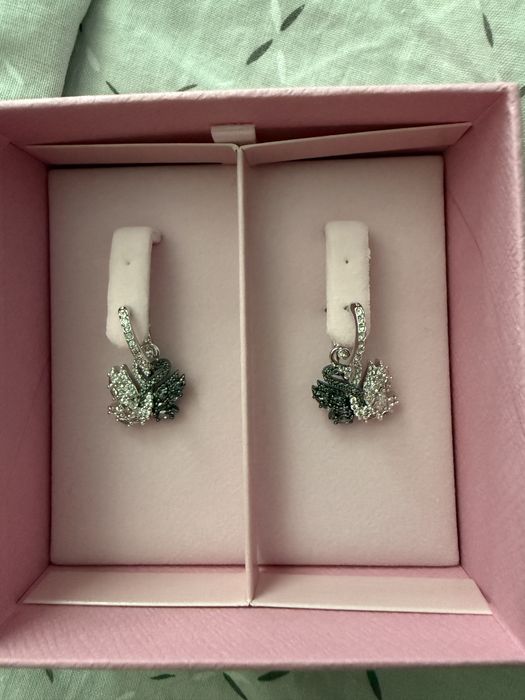 Обици Swarovski swan