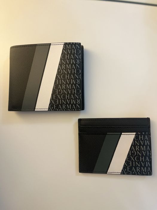 Картхолдер, кошелек и ремень от Armani exchange