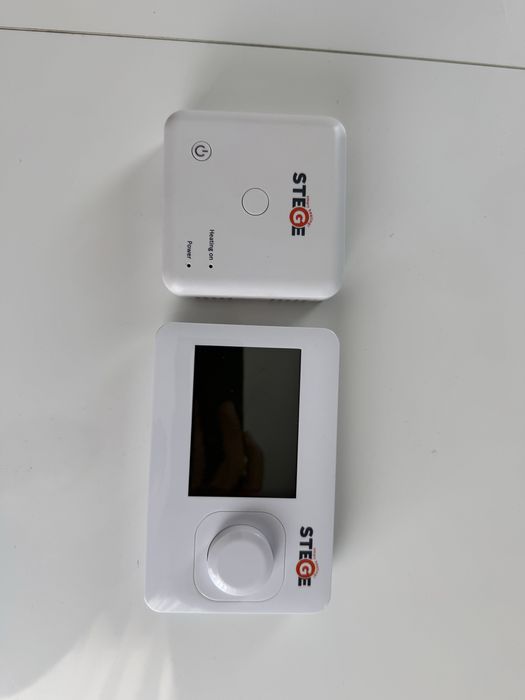 Termostat neprogramabil, Wireless, LCD, iluminare LED, Stege WT100 RF