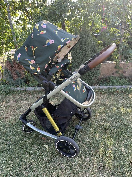 Cosatto Бебешка количка Giggle Trail 3в1 Birdland с чанта и чувал