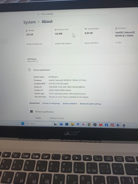 Acer Aspire A315-35