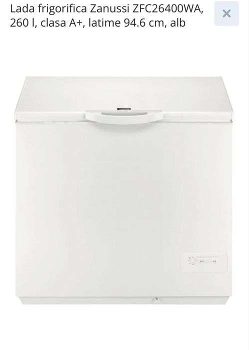 Lada frigorifica Zanussi ZFC26400WA