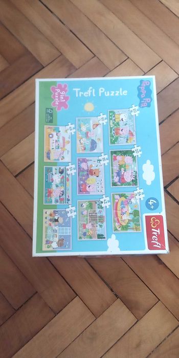 set 2 Puzzle-uri pt copii Peppa Pig si Minnie Mouse