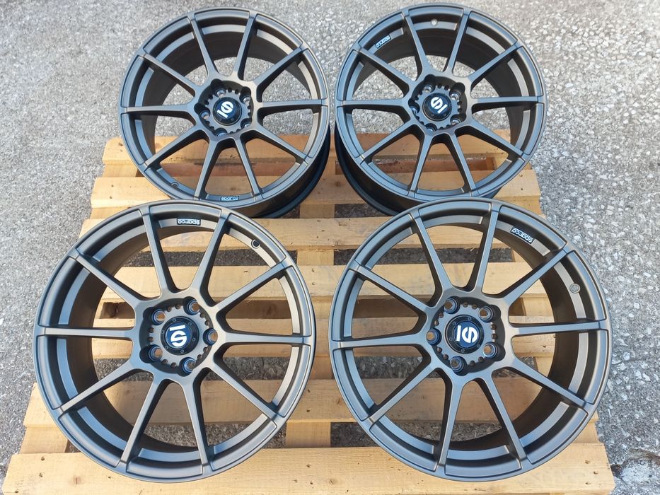18.5x100 Sparco Gara  Matt Bronz 8j et35 57.1 ц.о Golf Polo A3 S3 Seat Skoda Чисто Нови..
