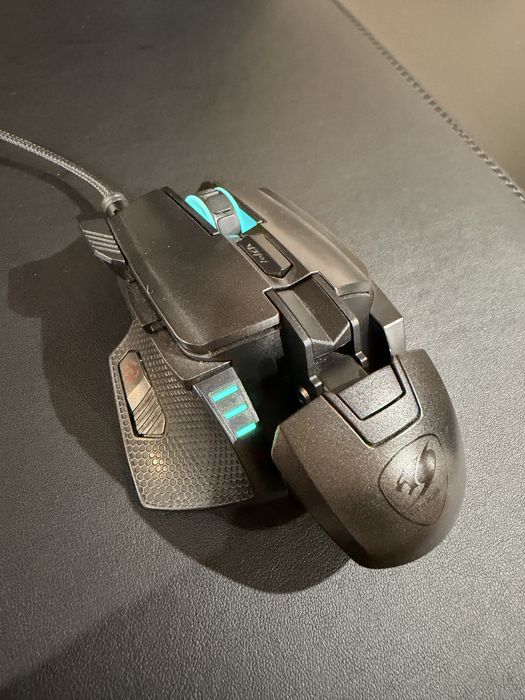 RGB Геймърска Мишка Cougar 700M EVO, 16К dpi + ПОДАРЪК бънджи за кабел