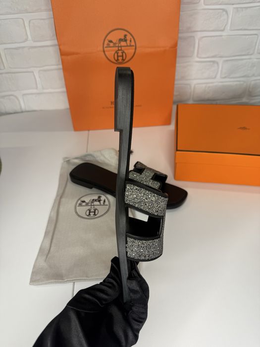 Papuci HERMES piele  36 37 38 39 cutie cadou