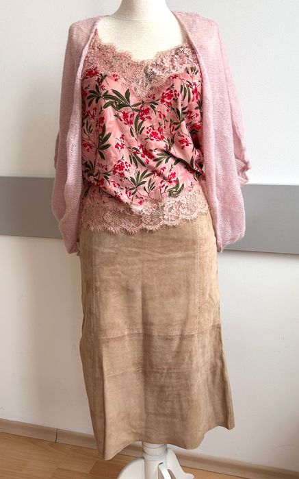 ARMA страхотна бутикова кожена дамска пола