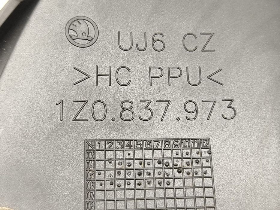 Capac interior oglinda 1z0837973 Skoda Octavia 2 [2004 - 2008] 1.6 be