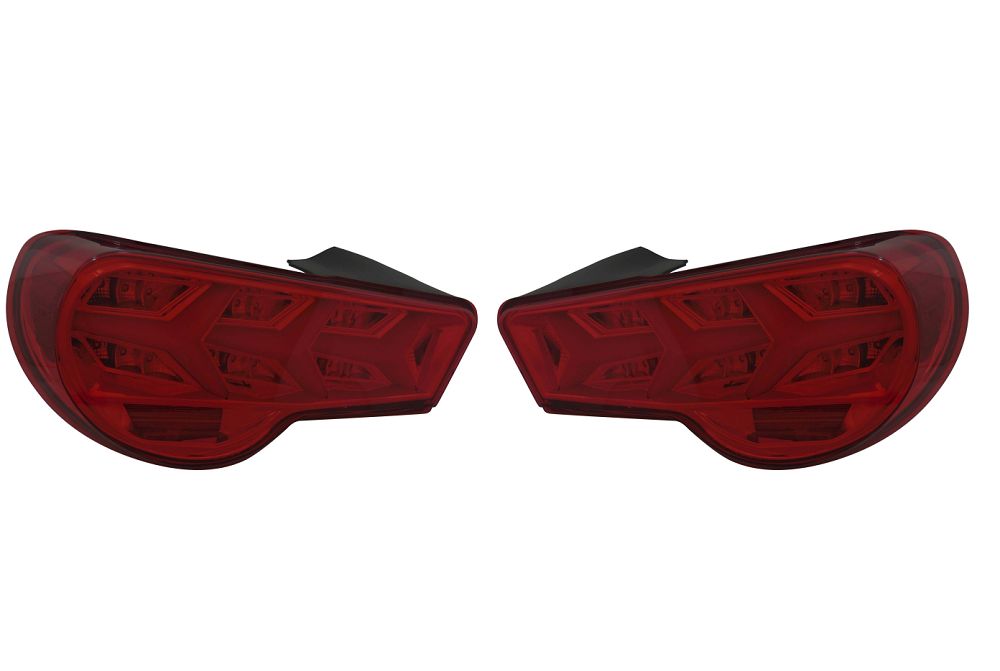 Set stopuri, lampa spate Subaru BRZ, 06.2012-12.2020; Toyota GT-86, 06.2012-06.2021, partea stanga, dynamic indicator; LED; negru, transparent; Tuning