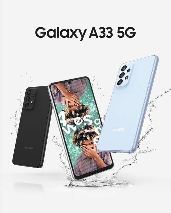 Ideal Holatdagi Samsung Galaxy A33 5G (6/128 GB, Oq)