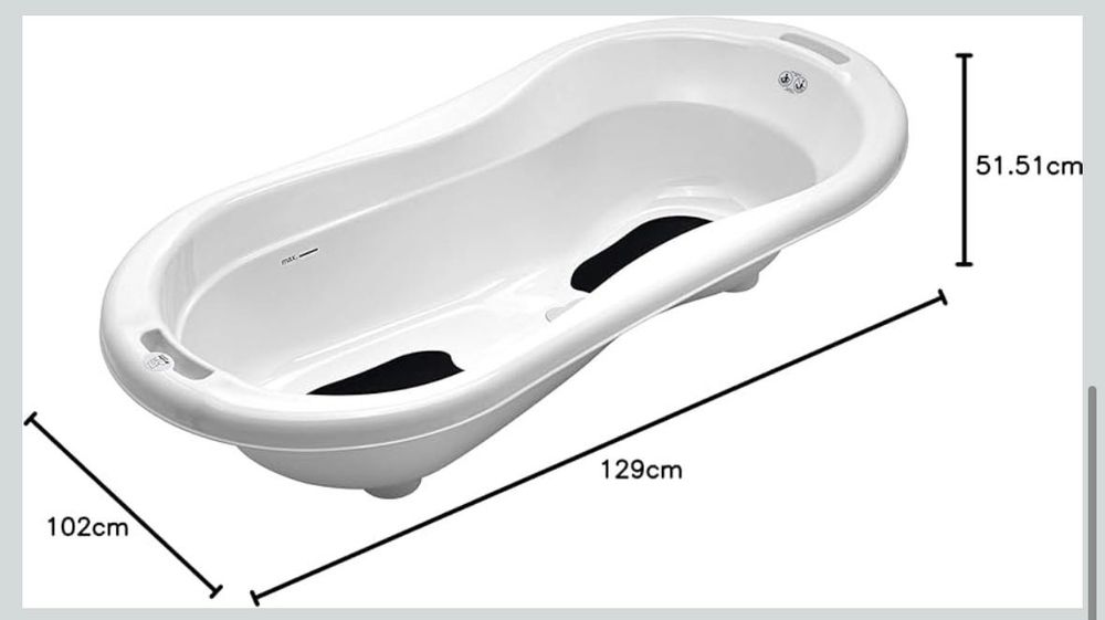 Комплект за баня Rotho Babydesign с голяма вана и функционална стойка