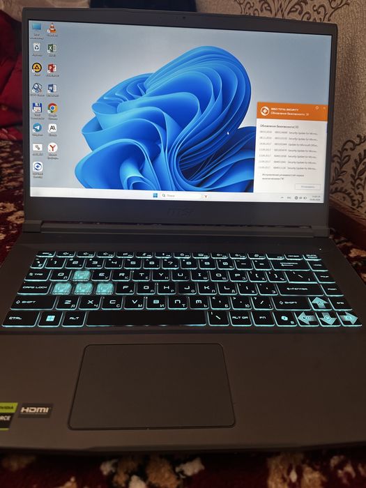 Новый Ноутбук  MSI сатилады документ коробка бари бар саз