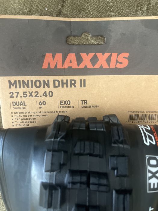 Maxxis minion DHR II 2.75x2.40 wt exo tr
