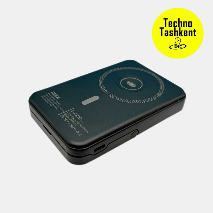 Внешний аккумулятор повербанк RPB14 Reex 10000 Magsafe,быстрая зарядка