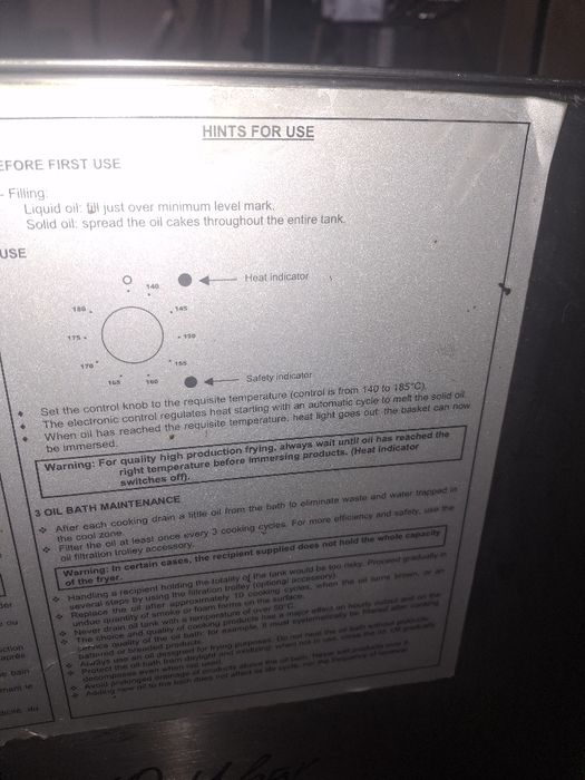 Фритюрник професионален на газ BONETT/ HOBART