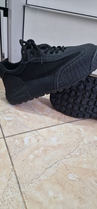 Дизайнерски  мъжки  обувки от кожа и плат