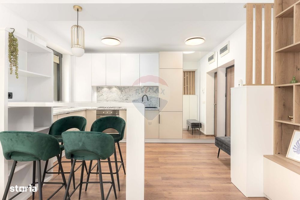 Apartament 2 camere studio cu terasă generoasă 50 mp prima inchiriere — fotografia 3