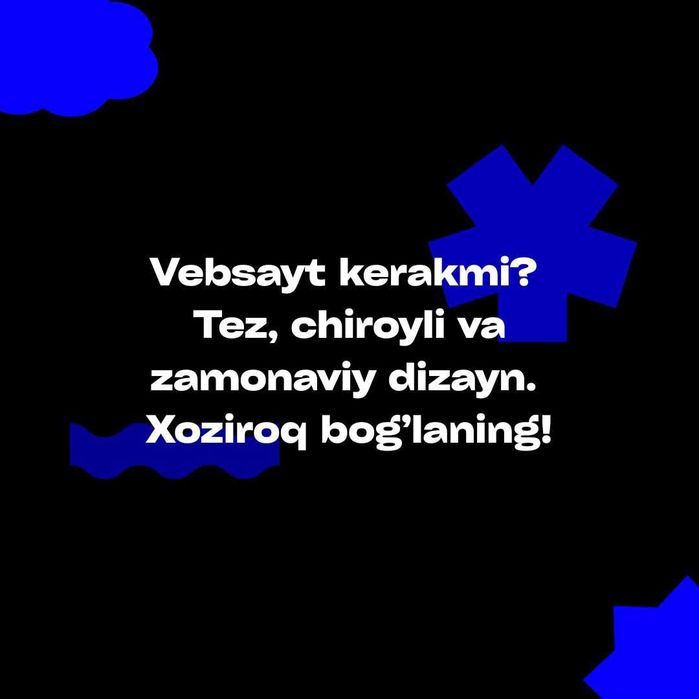 Professional Web-Sayt Yaratish Xizmati!