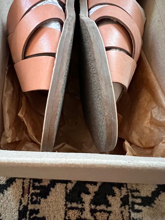 Madewell американские женские кожаные шлепки босоножки