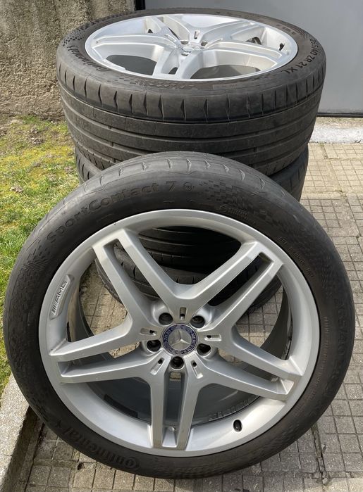 Оригинални 21’ AMG джанти комплект за Мерцедес с гуми Континенал