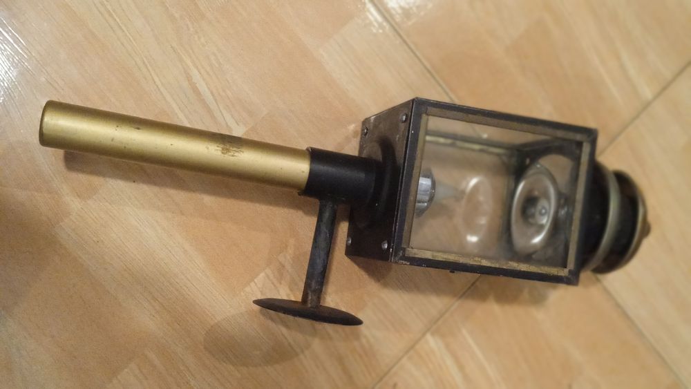 Lampa reflector cu lumanare pentru caleasca/caruta sau curte/foisor