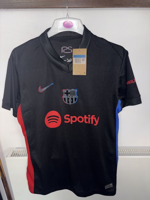 Tricou M FC Barcelona Nou Negru Rosu