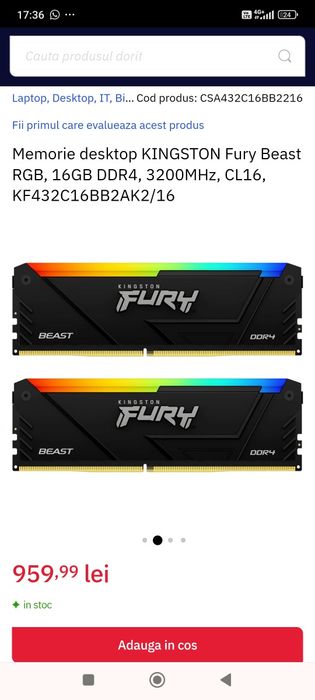 Vând/schimb Rami ddr4/ddr5 și ssd-uri la jumatate din prețul de magazin