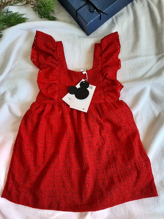 Яркая платье хб ZARA 1-6лет
