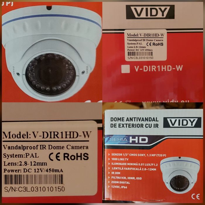 2 camere mari supraveghere sh profesionale + 1 mica sh + 1noua +3balun