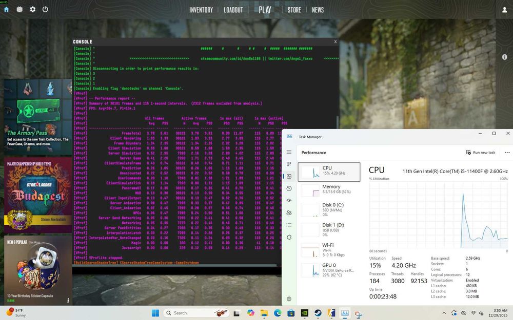 PC Gaming Intel Core i5 11400F RTX 3060