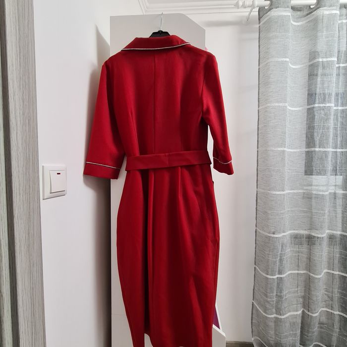 Rochie  rosie cu fir argintiu mar 40/42