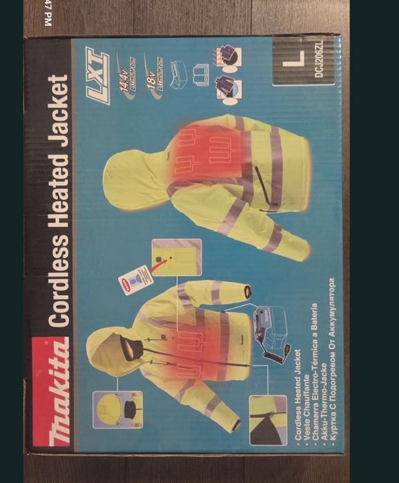 Makita  Jacheta cu incalzire compatibila cu acumulatori 18V si 14.4V L
