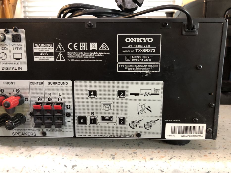 Onkyo TX-SR373 Bluetooth