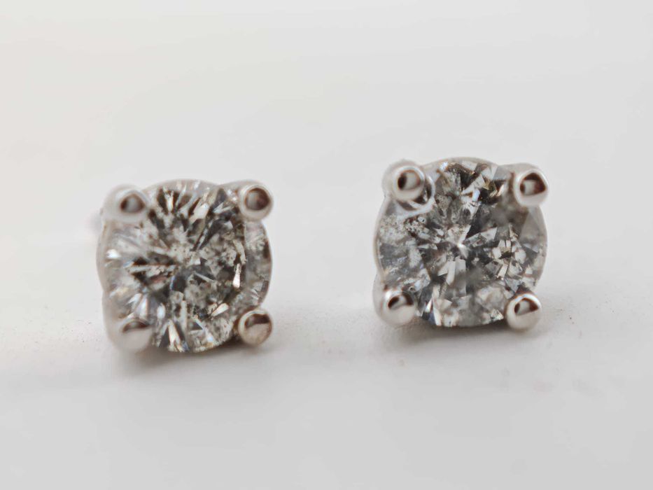 Cercei aur 14k cu diamante naturale 1.27ct 5500lei