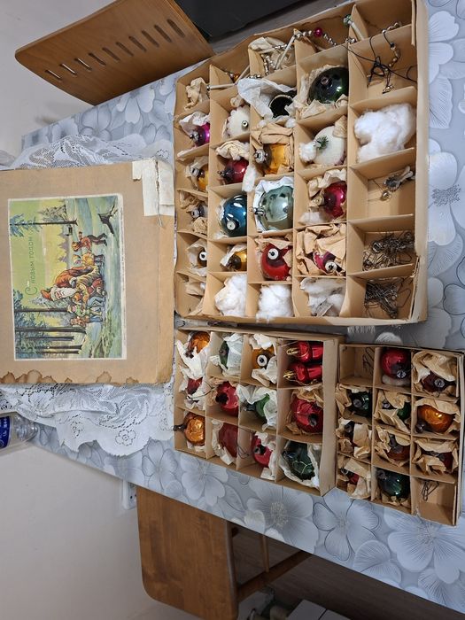 Советские елочные игрушки СССР