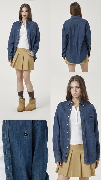 джинсовая рубашка унисекс