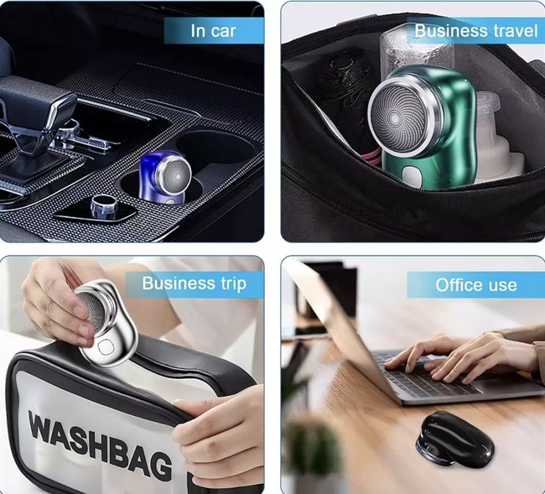 Elektr portativ mini soqol olish mashinasii