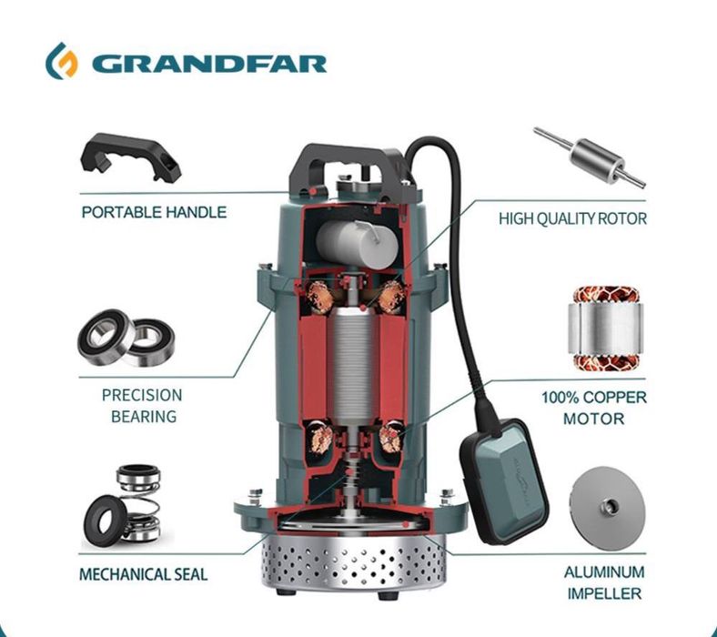 GRANDFAR насос водяной Погружной насос